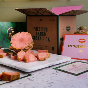 The Pinkglow® Pink Pineapple Gift Box GoogleON Tropical Fruit Box